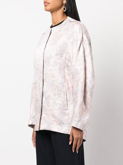 MAME KUROGOUCHI WOMEN HAZY FLORAL JACQUARD COAT - NOBLEMARS