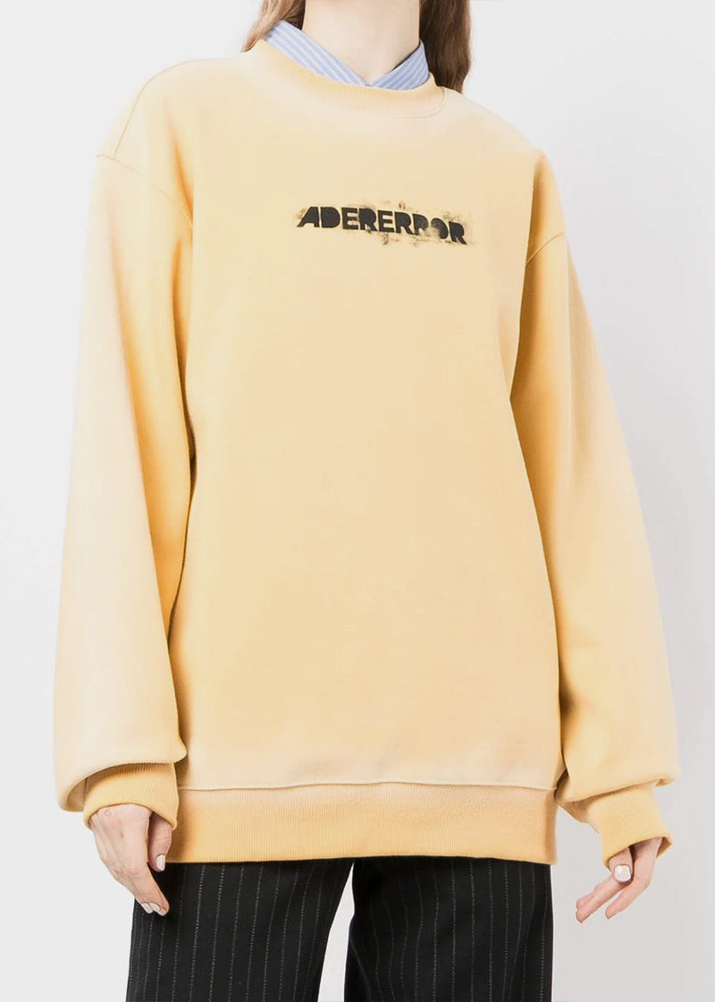 ADER ERROR spray sweat shirt yellow A1-