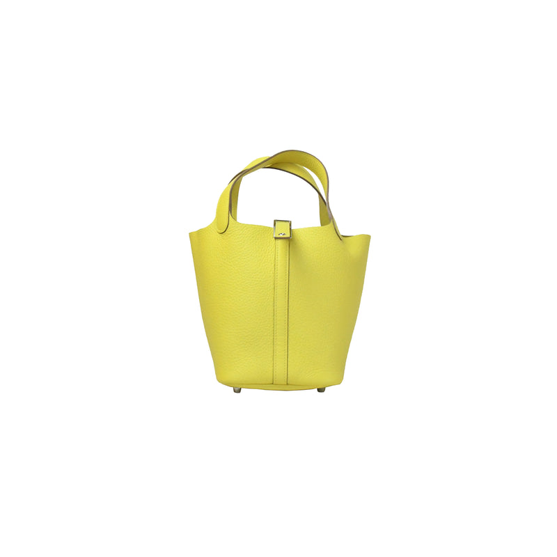 Hermes Picotin 18 PHW Lime - NOBLEMARS