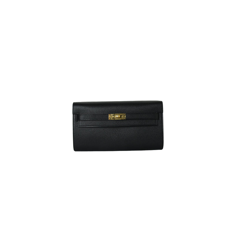 Hermes Kelly To-Go Mysore Gold Hardware Noir - NOBLEMARS