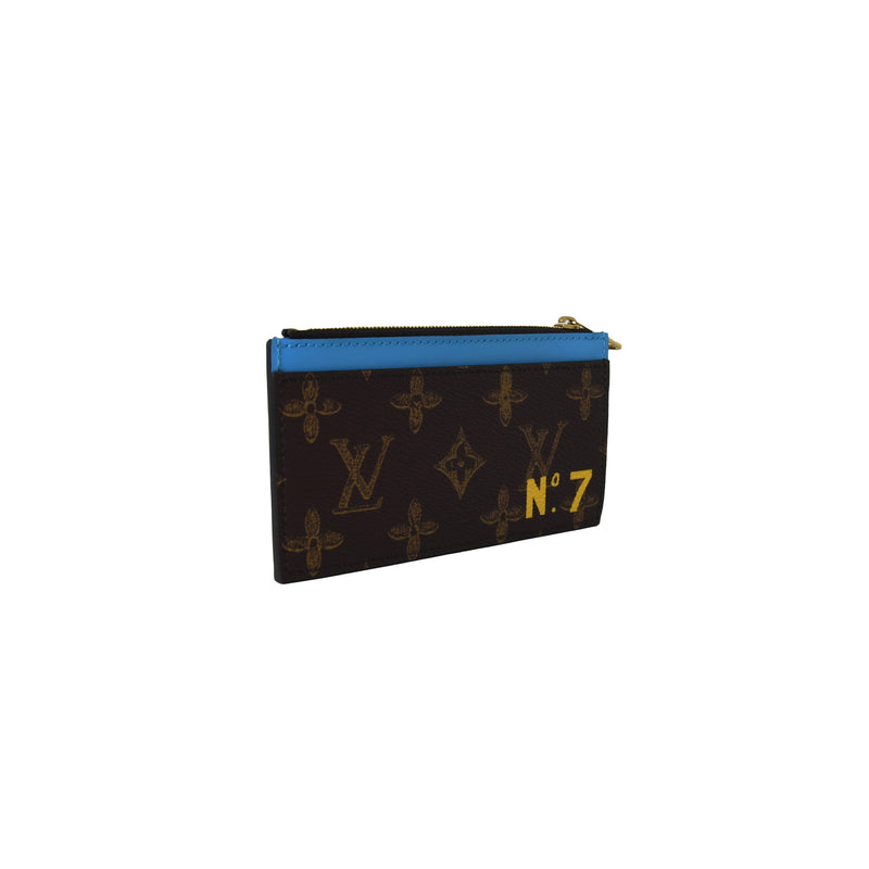 Louis Vuitton Coin Card Holder Monogram Taigarama Yellow 1397461