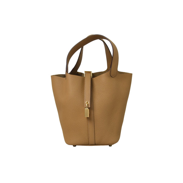 Hermes Picotin 18 Gold Hardware Beige De Weimar - NOBLEMARS