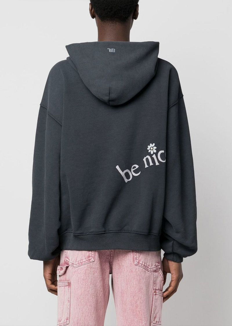 ERL Black Venice Fleece Hoodie - NOBLEMARS