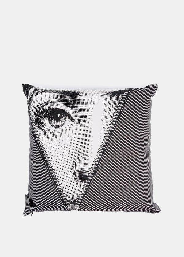 Fornasetti Monochrome Solitudo Cushion - NOBLEMARS