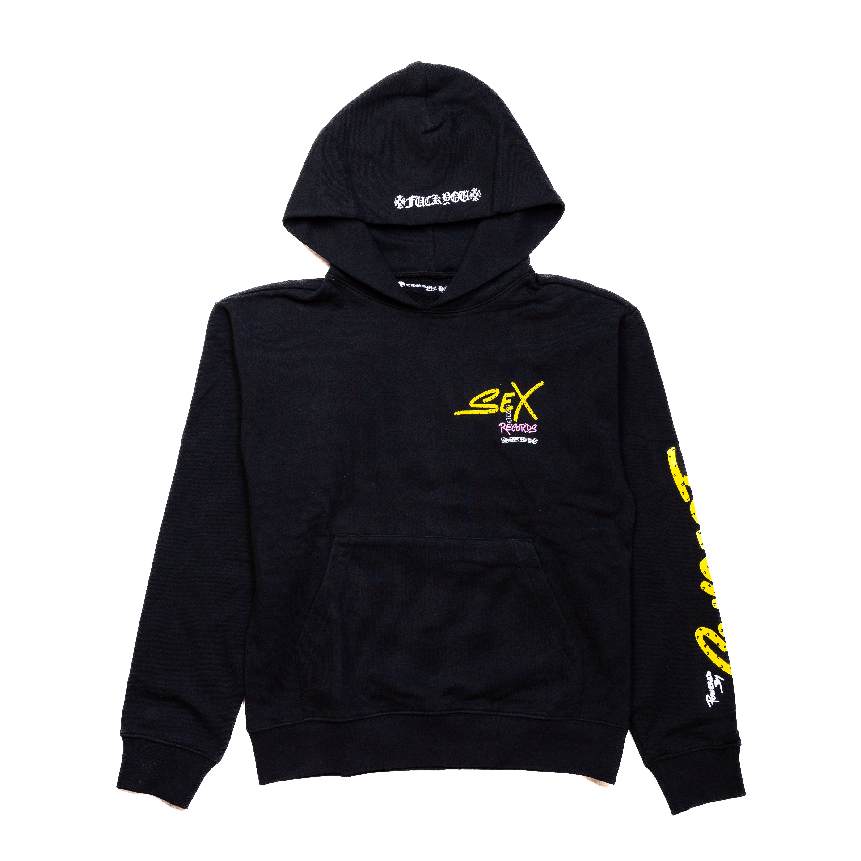 Chrome Hearts Matty Boy Sex Records Concept Hoodie Black - NOBLEMARS