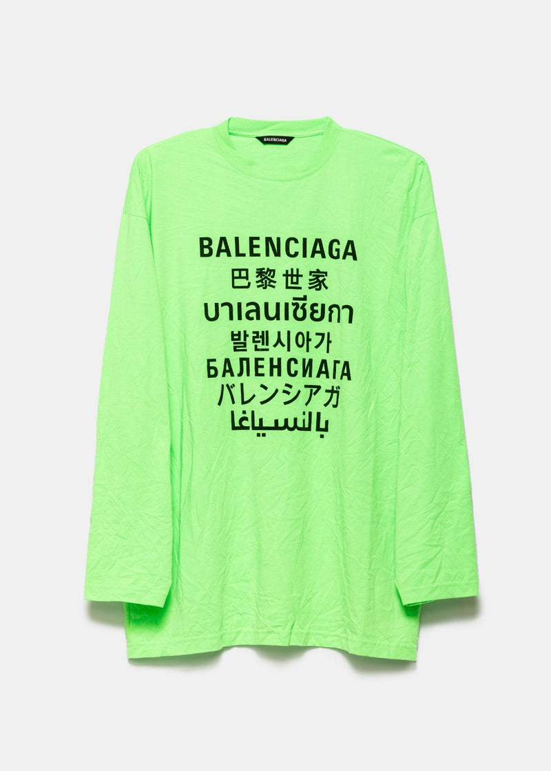 Balenciaga  Adidas Tshirt Oversized in Green  Balenciaga US