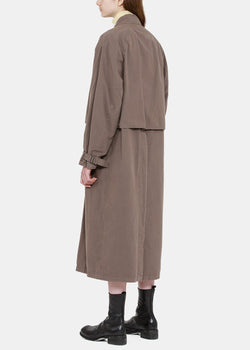 Lemaire Chestnut Storm Flap Coat - NOBLEMARS