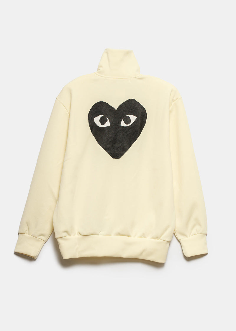 Comme des Garçons Play Ivory Big Heart Track Jacket - Noblemars