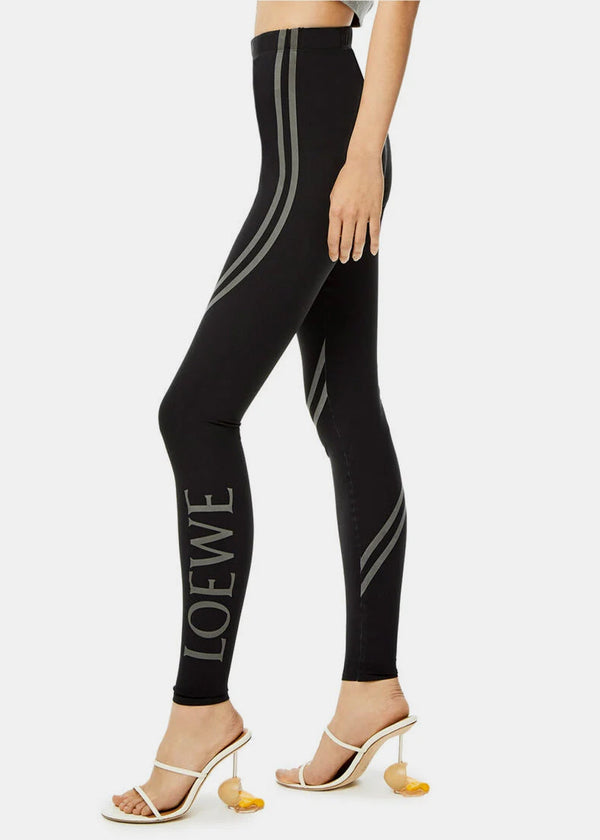 Buy MARINE SERRE women black moon all over logo leggings for €235