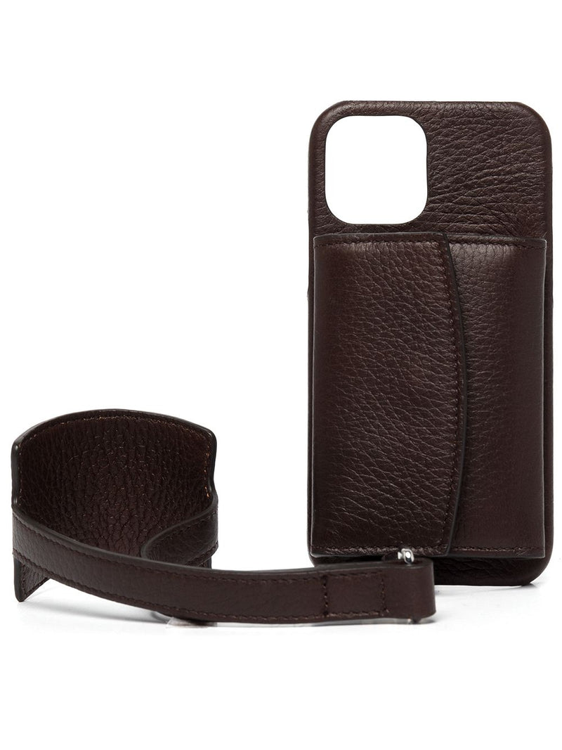 MAISON MARGIELA IPHONE 12 PRO LEATHER CASE WITH COIN PURSE - NOBLEMARS