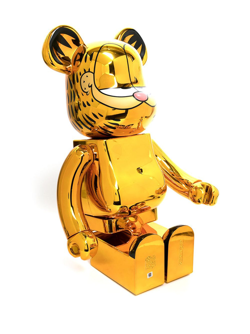 BE@RBRICK GARFIELD GOLD CHROME Ver. 1000% - NOBLEMARS