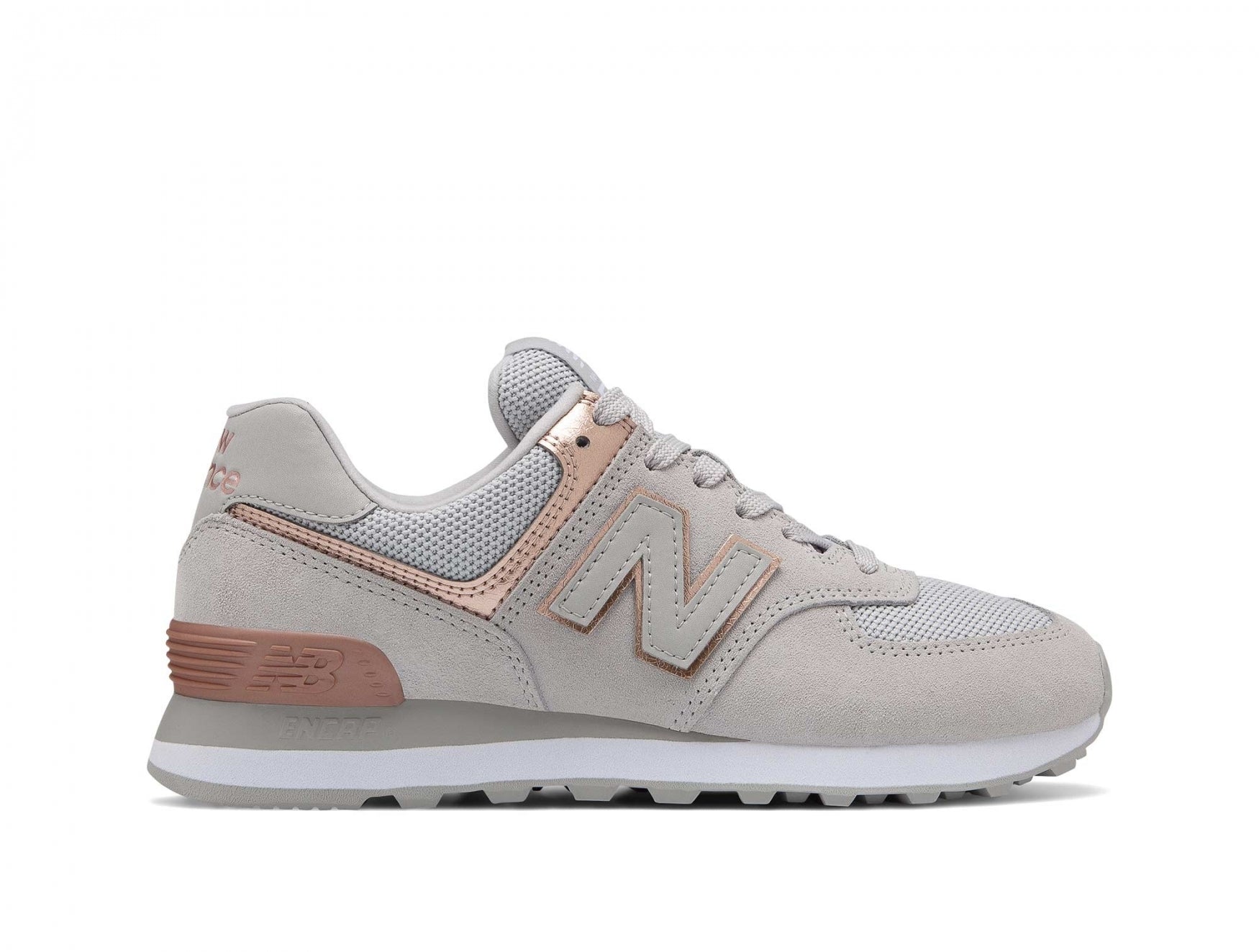 Zapatilla New Balance 574 Mujer Gris - Real Kicks