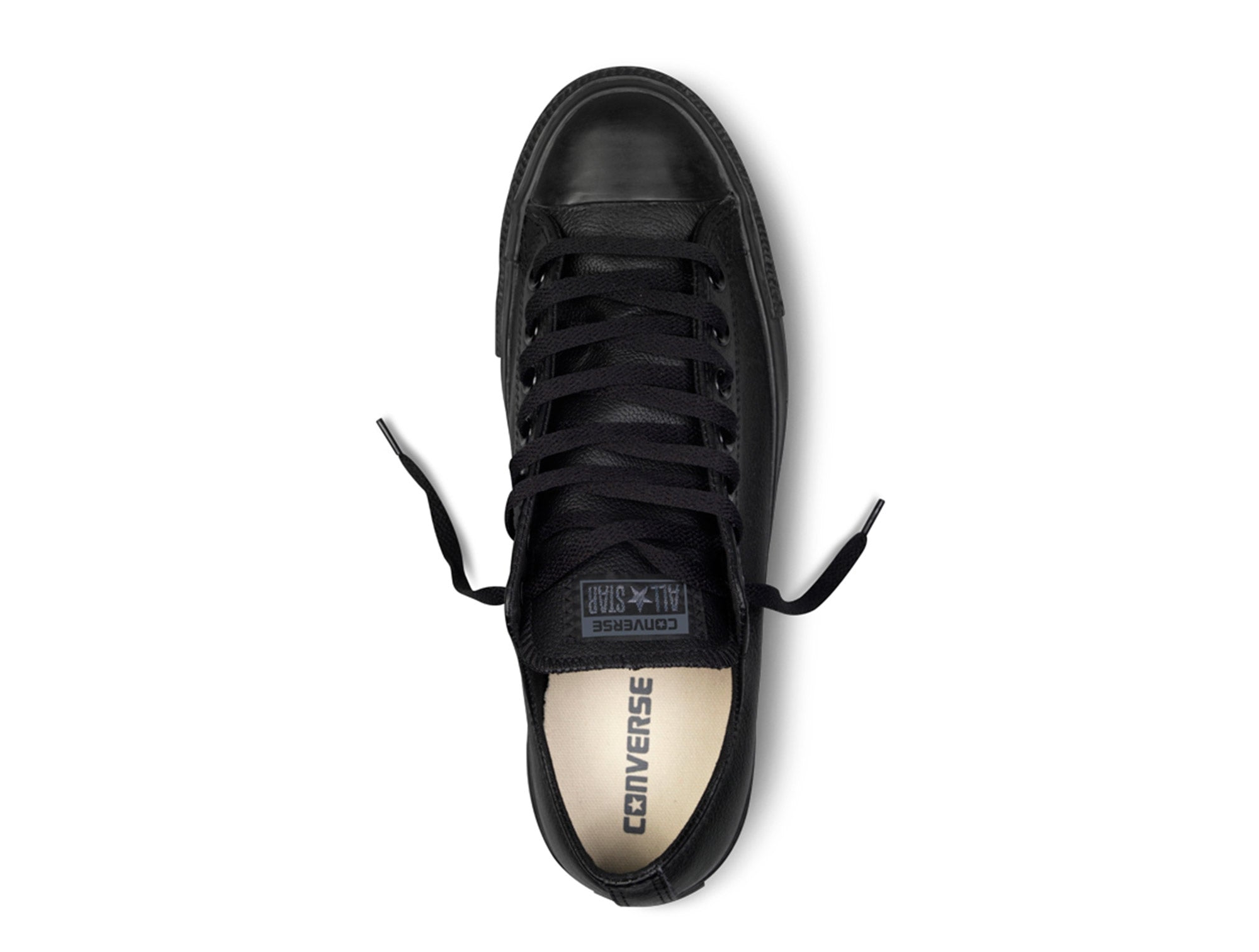 Converse Chuck Taylor Cuero Mujer Negro Real Kicks