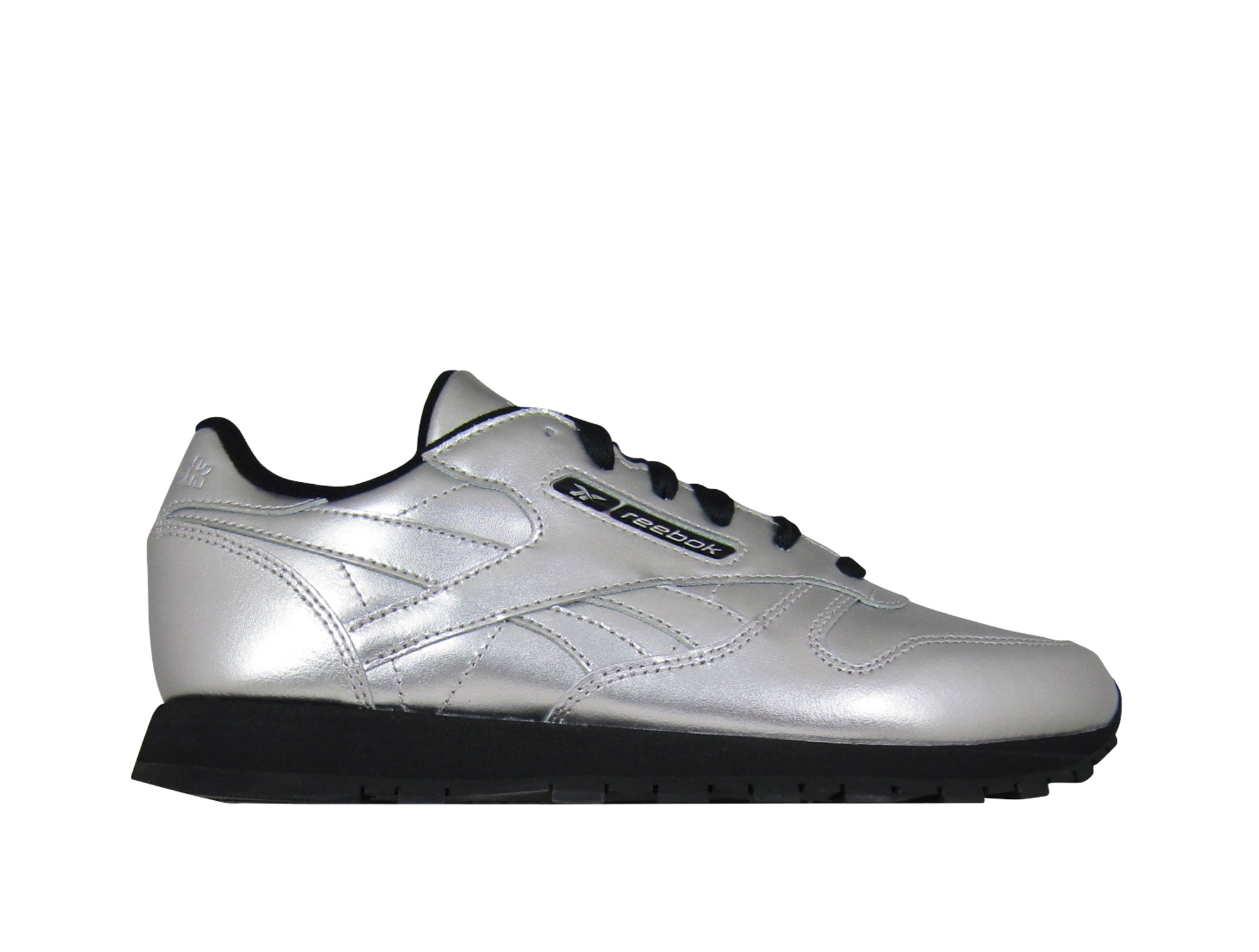 Zapatilla Reebok Cl Leather Mujer Plateado - Real