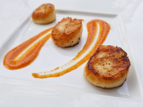 Scallops and Romesco