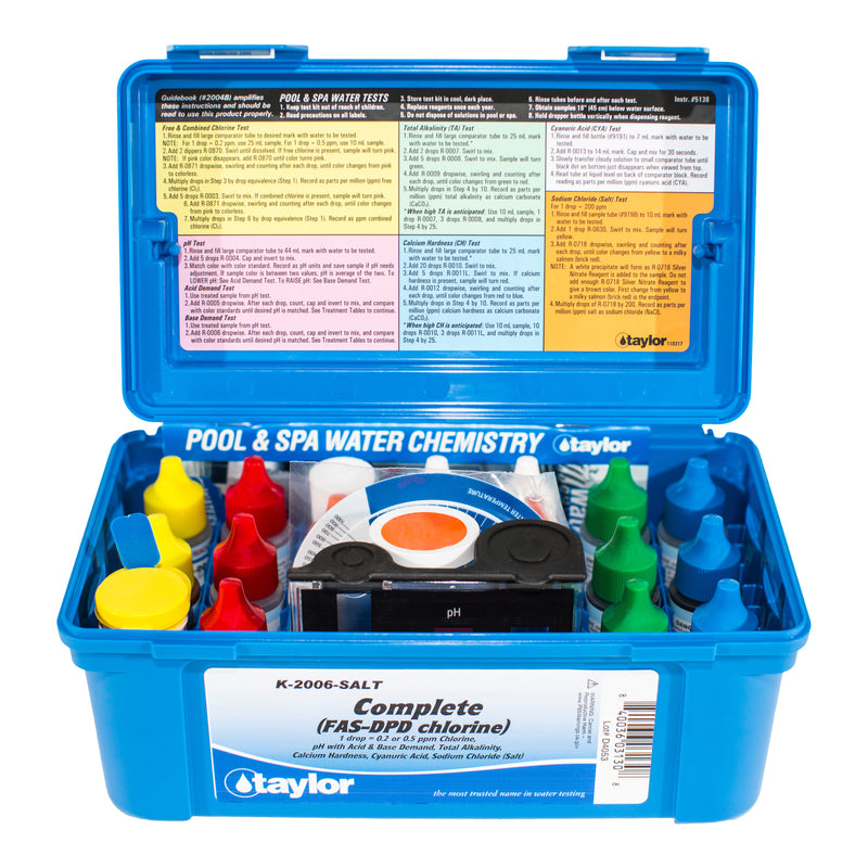 Taylor K-2006-SALT Complete (FAS-DPD Chlorine) Test Kit – Pool Geek