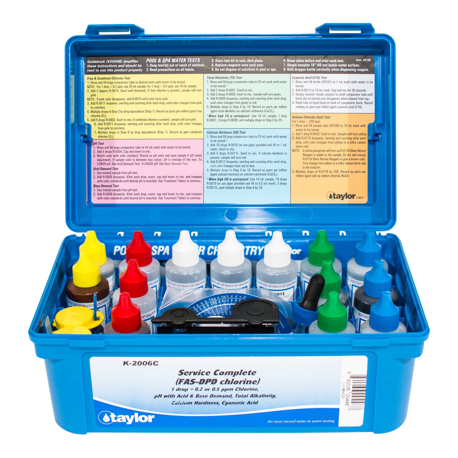 Taylor K-2006C Complete (FAS-DPD Chlorine) Test Kit – Pool Geek