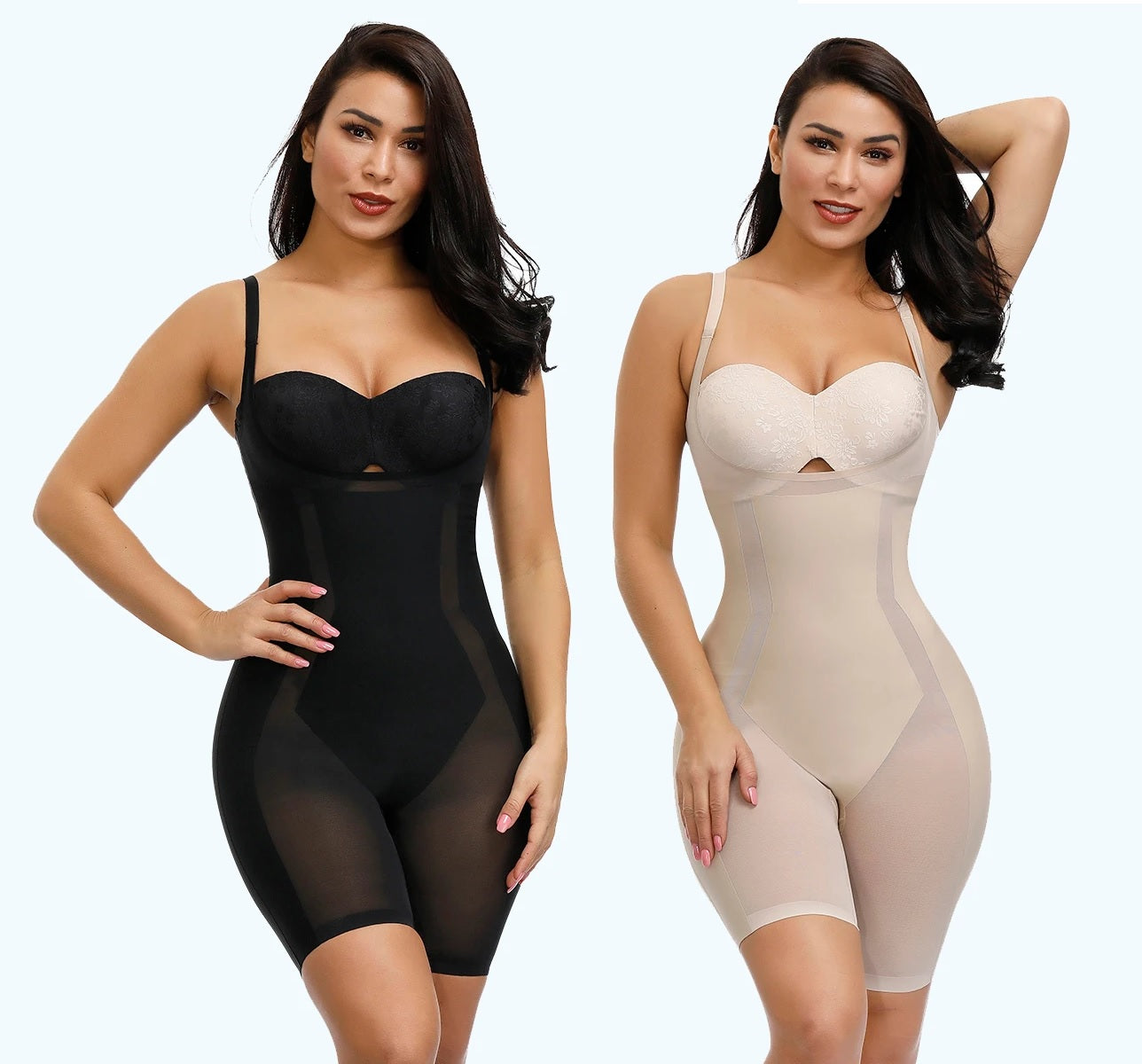 black seamless bodysuit