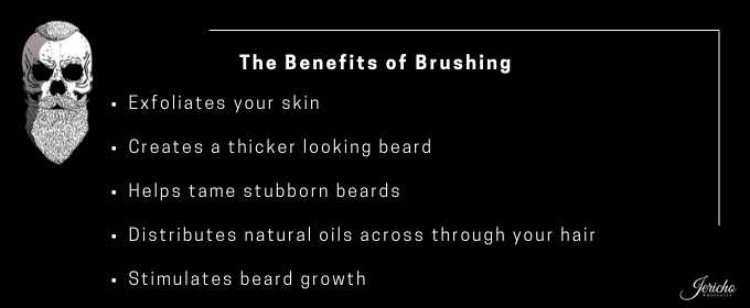 the benefits of beard brushing 