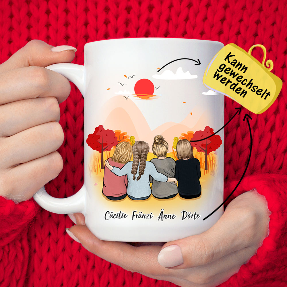 Mine Foto Tassen Personalisierte Freunde Foto Tasse Fototasse Meinefototassen