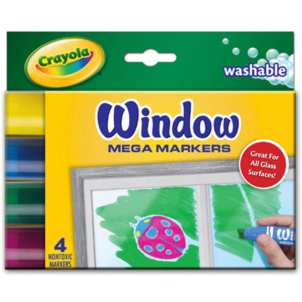 Crayola 8 Ct. Washable Crystal Effects Window Markers