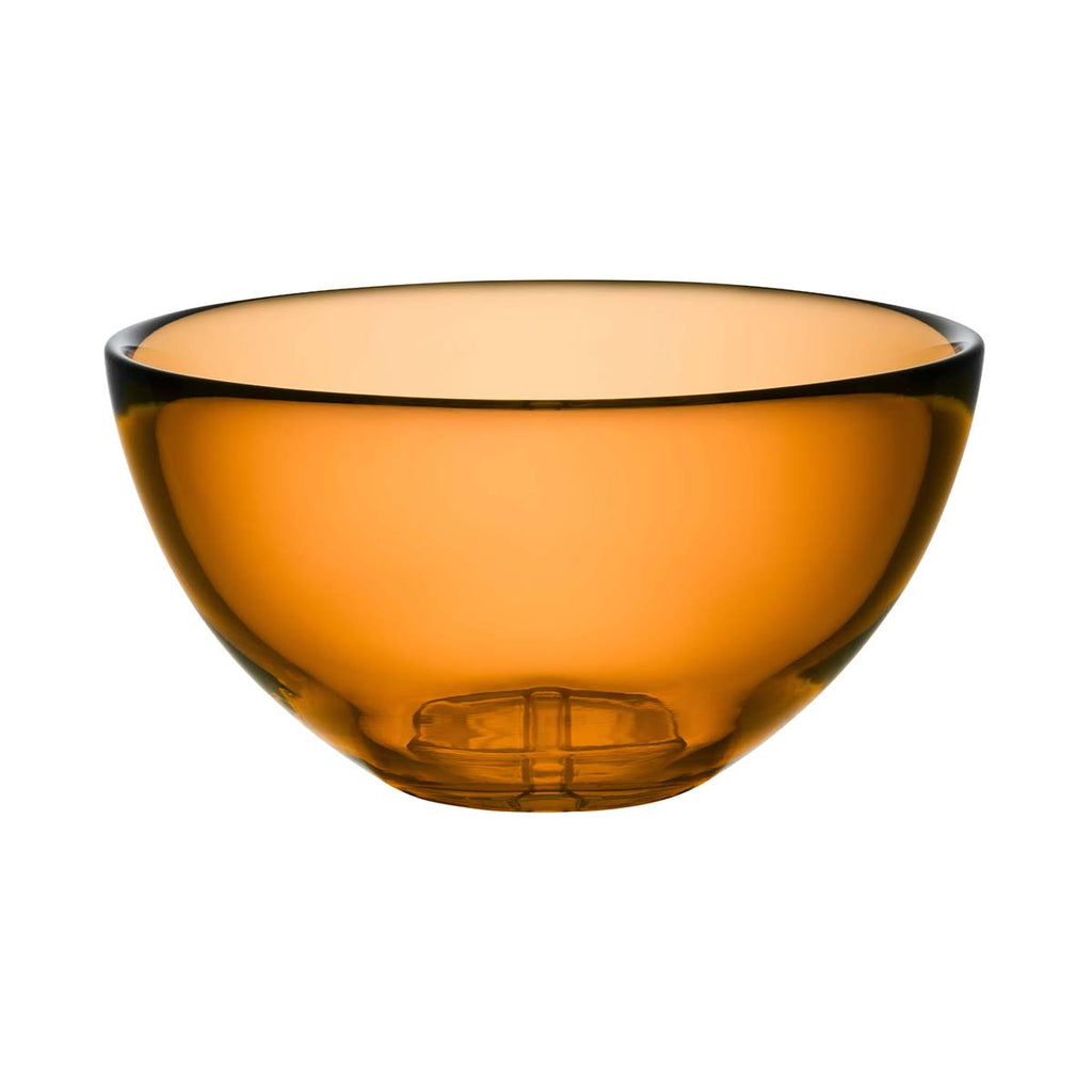 Orrefors Kosta Boda Bruk Serving Bowl Amber – 365 Wholesale