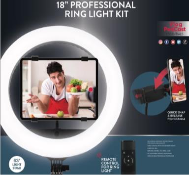 Vivitar 12 Professional RGB Ring Light Kit With 63 Light Stand