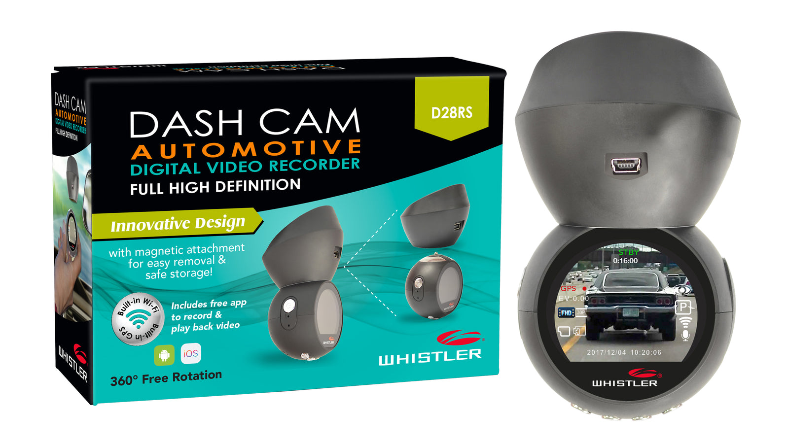Whistler Dash Cam with GPS and WiFi – 365 Wholesale