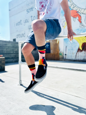 Cats Street Socks for Skate Boarders by Maison Oeuvre