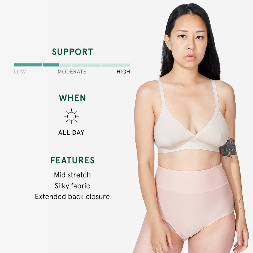 Tired of Bulky Support Bras? 😔 WE ARE TOO! That's why ZBzz Support for Sleep  Bra was made with as LITTLE material as possible! It's even