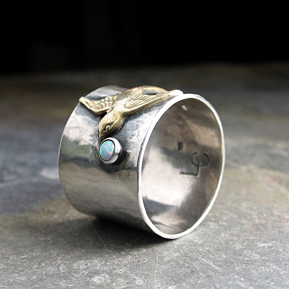 Sterling Silver Bird Ring - Dream Chaser – Lavender Cottage Jewelry
