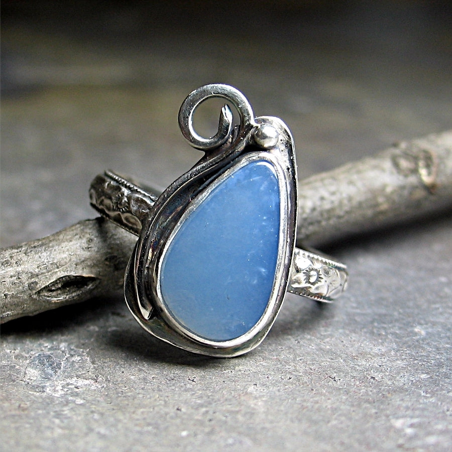 Owyhee Blue Opal Ring in Sterling Silver - La Petit Bleu – Lavender ...