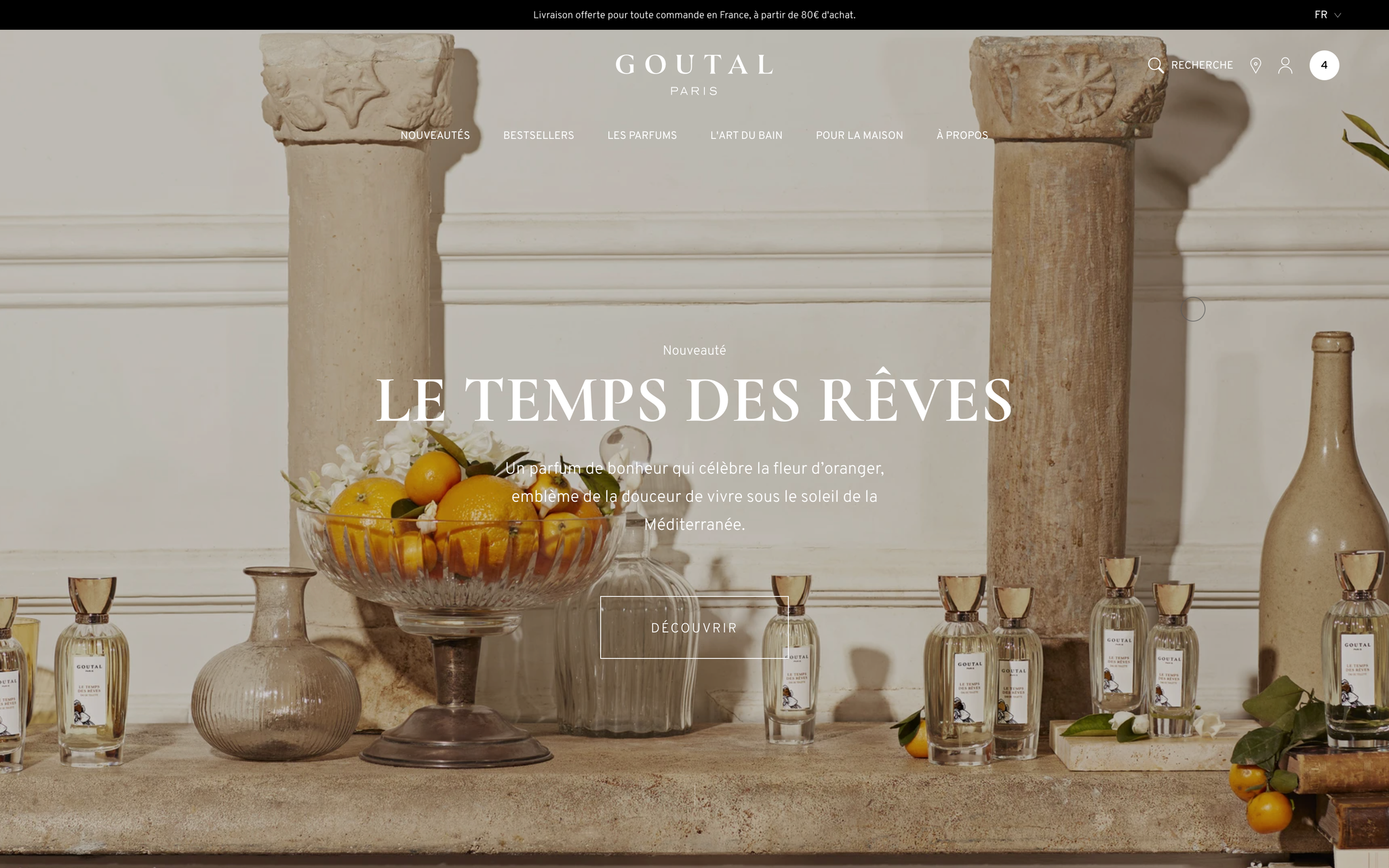 Goutal - Homepage Desktop