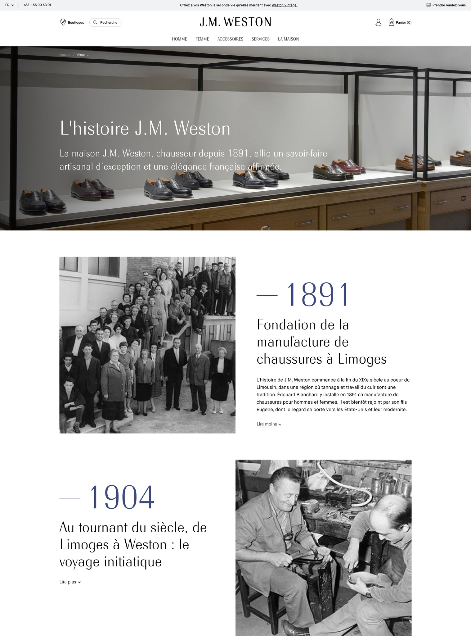 J.M. Weston - Histoire Desktop