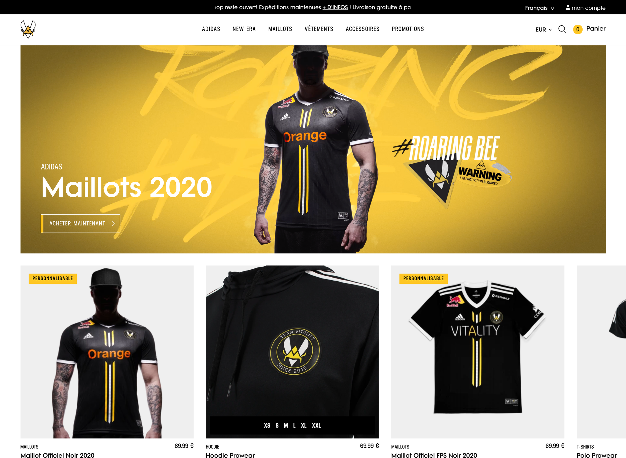 Vitality - Homepage Desktop