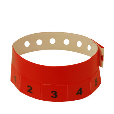 Plastic Tear-Off Tab Wristbands