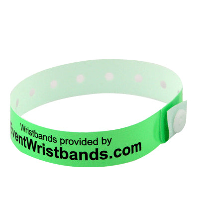 lime green custom plastic wristbands