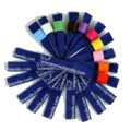 variety of colors available for cloth wristband customization 