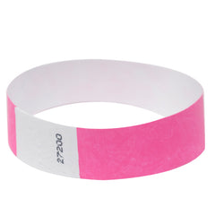 Pink Tyvek Wristbands