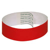 red tab free tyvek concert wristband