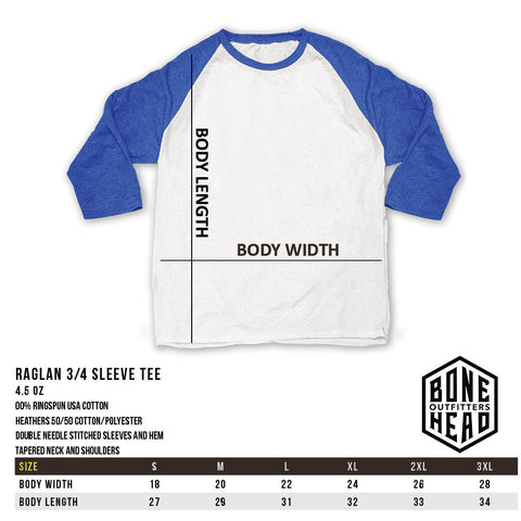 Ragland Tee Size Chart