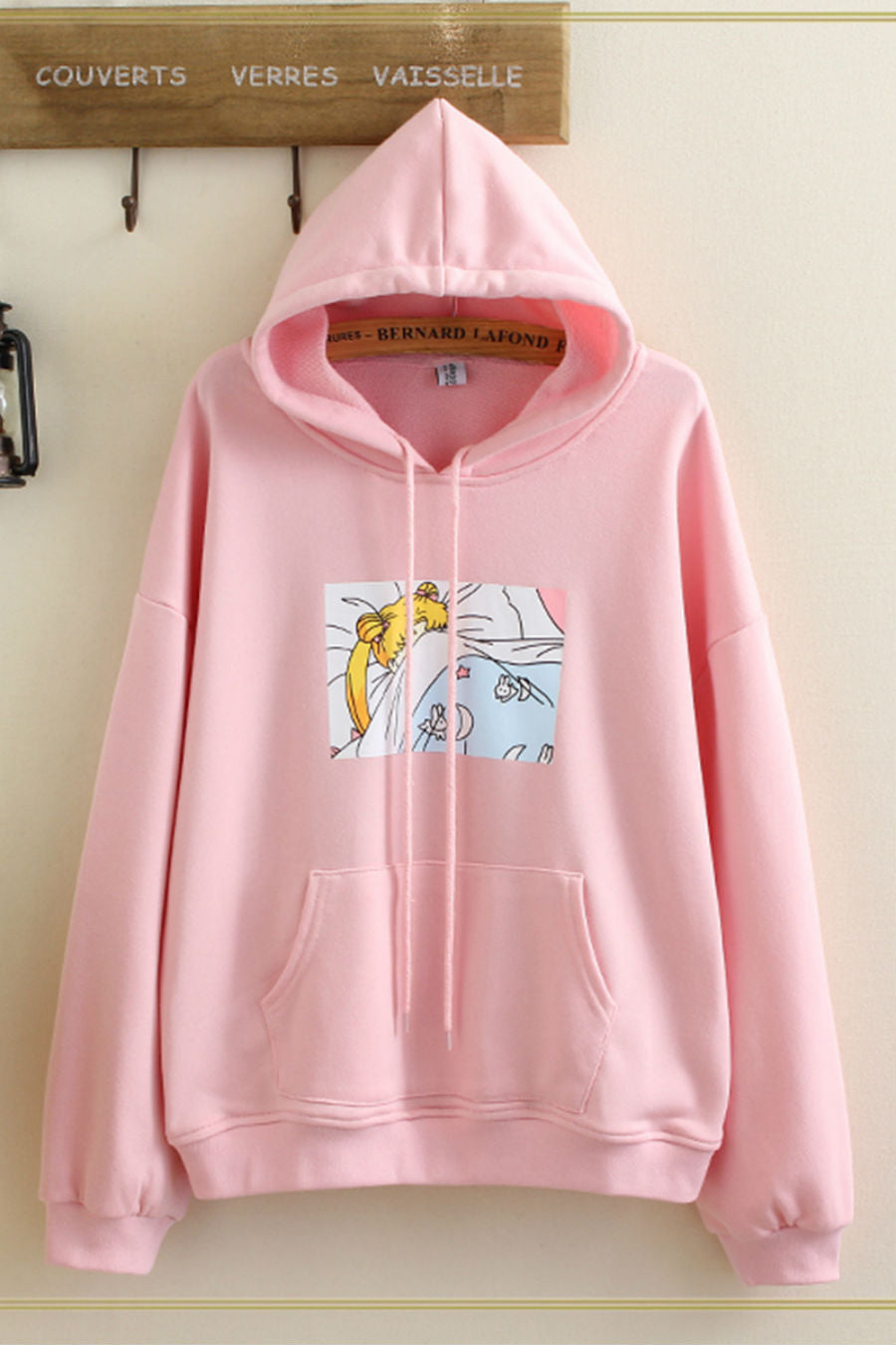 pink sailor moon hoodie