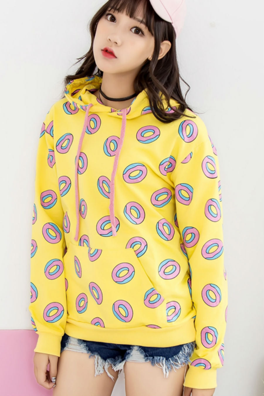 yellow donut hoodie