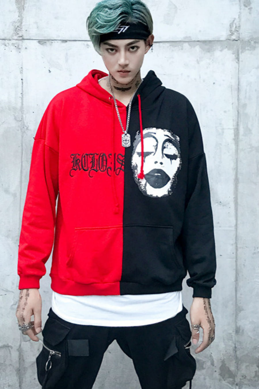 graffiti print hoodie