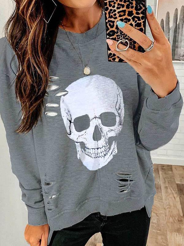 cool skull head hoodie