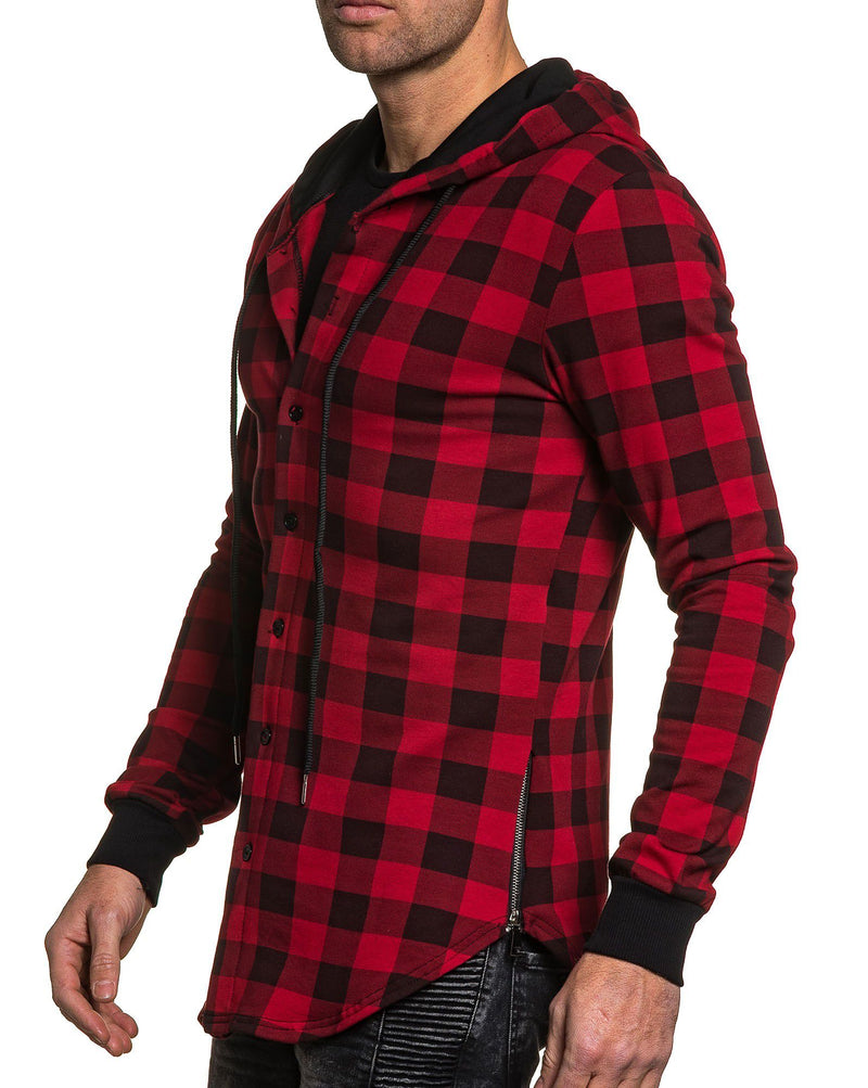 Chemise homme  street rouge   carreaux  URBAN LOCKER