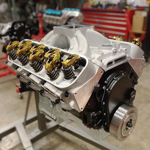 A long block engine (as seen here ) gives you the best of both worlds. All the major components pre-assembled, saving you time while still allowing room for customization.