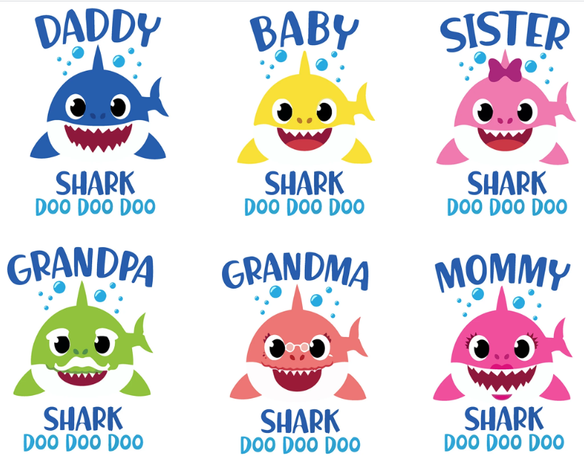 Download Baby Shark Svg File Bundle Family Shark Printable Family Shark Svg Gadget Sh SVG, PNG, EPS, DXF File