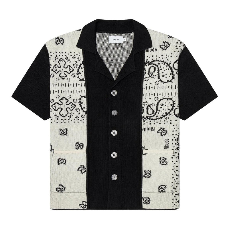 Rhude Banco Knit Shirt 'Black Ivory' – Limited Edt