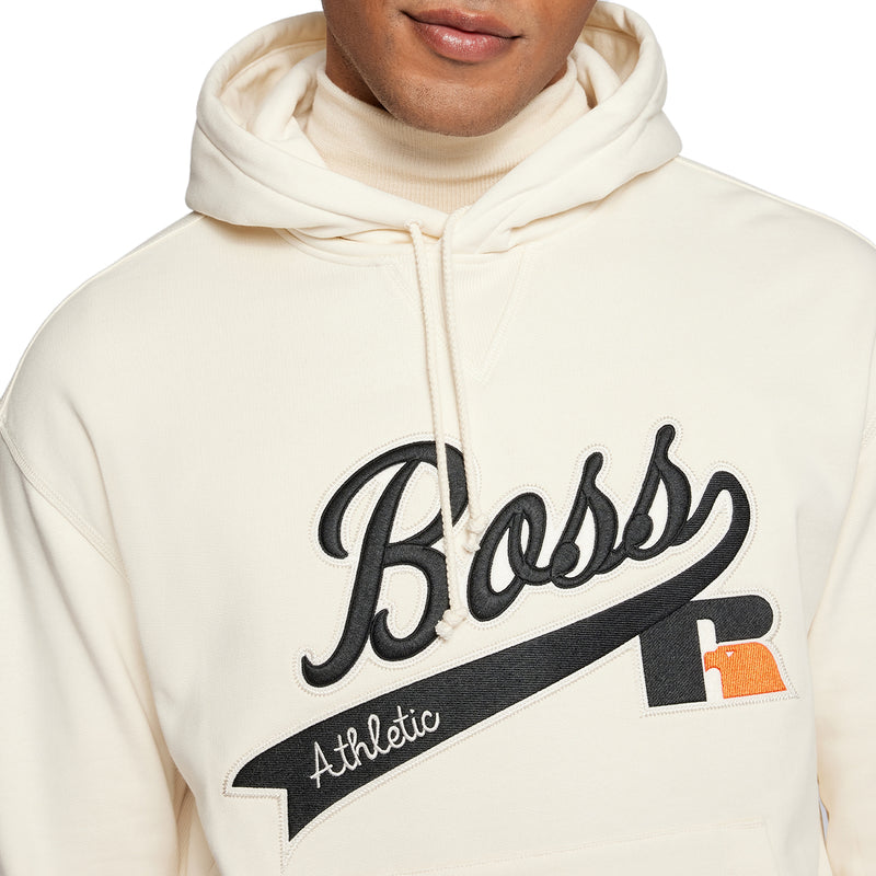 Hugo Boss Russell Athletic Capsule Logo Cotton-Blend Hooded